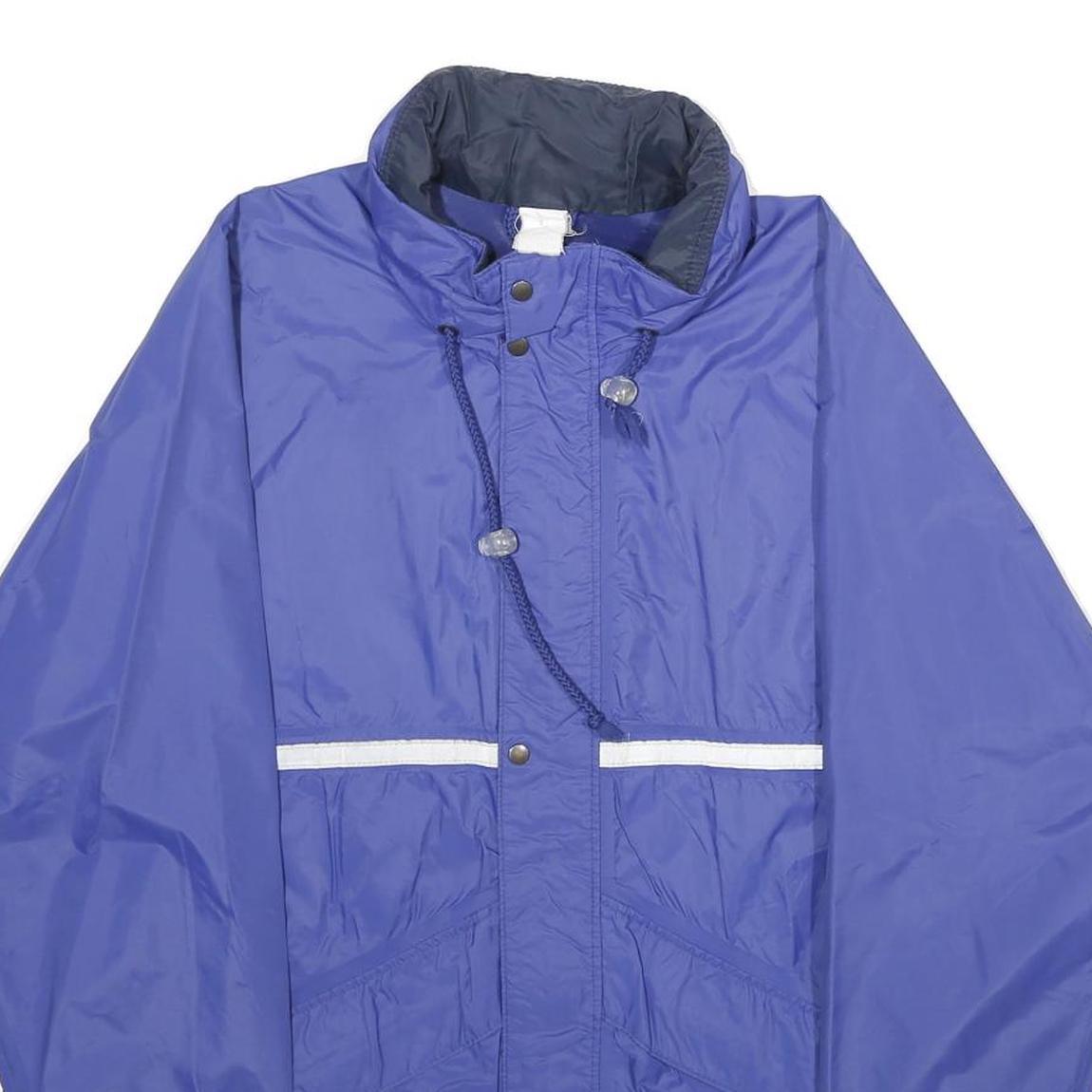 AQUA GUARD Mens Blue Jacket XS Polyamide Blend Plain Zip Lightweight