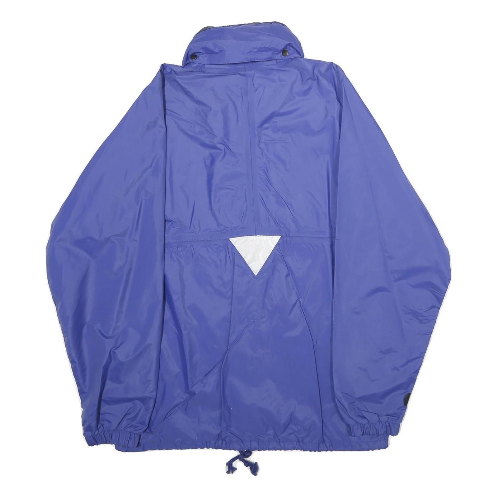 AQUA GUARD Mens Blue Jacket XS Polyamide Blend Plain Zip Lightweight