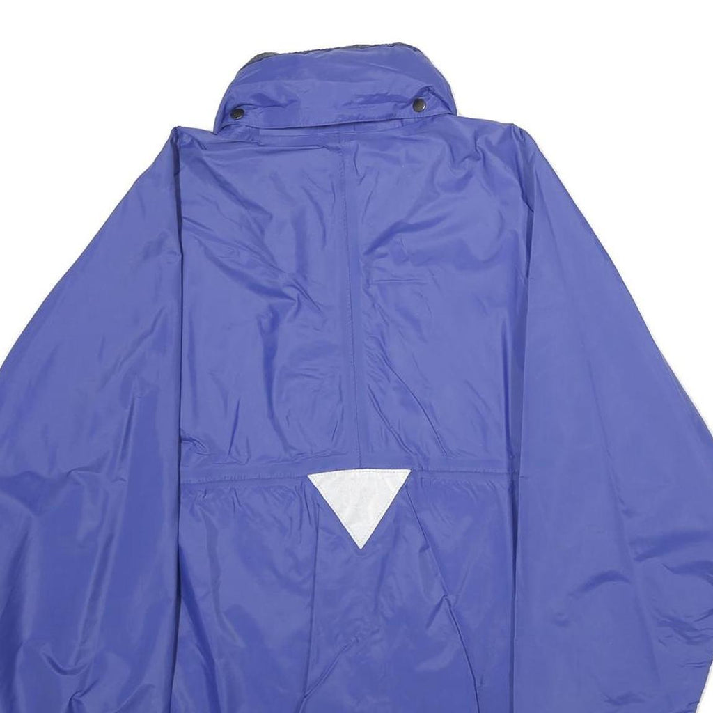 AQUA GUARD Mens Blue Jacket XS Polyamide Blend Plain Zip Lightweight