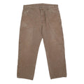DICKIES Mens Brown Regular Straight Denim Jeans Cotton Blend W40 L30 Workwear
