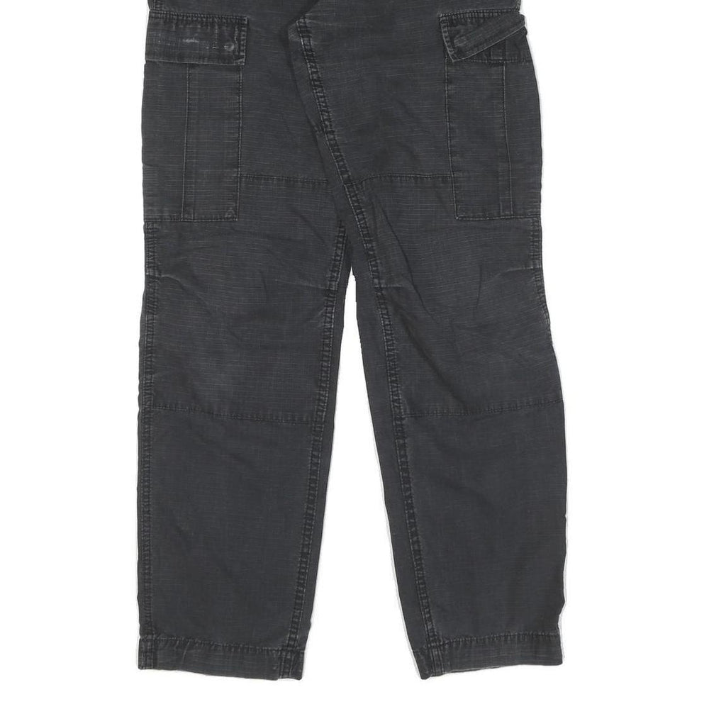 CARHARTT Mens Cotton Black Regular Cargo Trousers W30 L32 Workwear Casual Pants