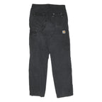 CARHARTT Mens Cotton Black Regular Cargo Trousers W30 L32 Workwear Casual Pants