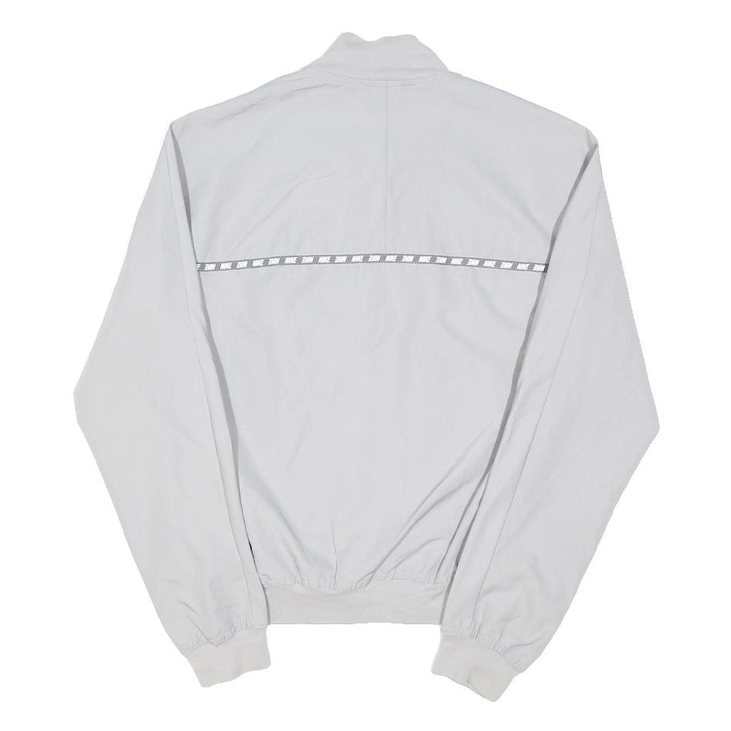NIKE Mens Grey Sportswear Zip Jacket S Polyester Blend Plain Lightweight Casual