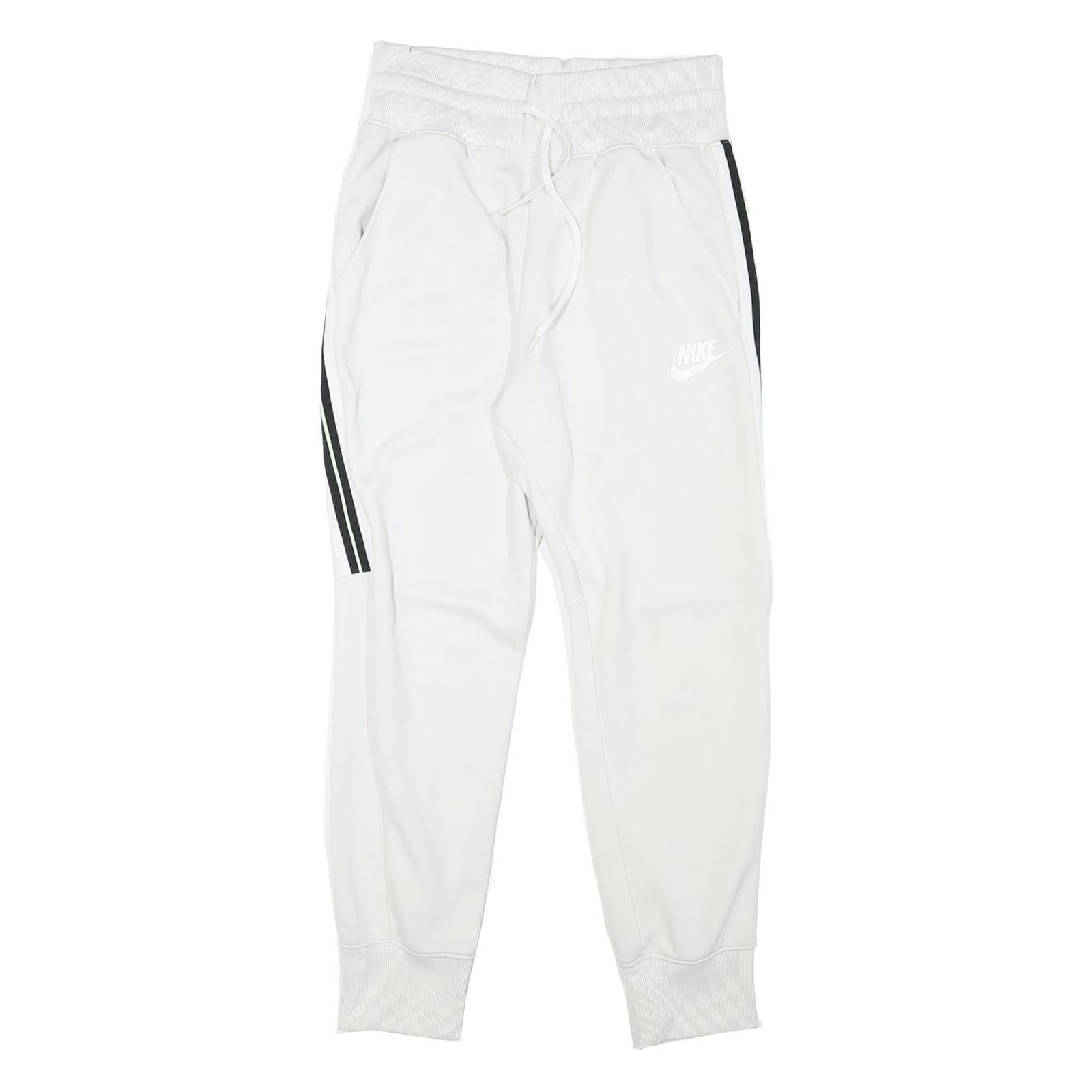 NIKE Mens Joggers White & Black Slim Tapered M W27 L27 Sportswear Bottoms