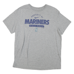 NIKE Mens Grey Mariners Baseball Graphic T-Shirt XL Short Sleeve Crew Neck