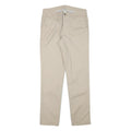 CALVIN KLEIN Mens Regular Fit Beige Cotton Blend Trousers W30 L30 Classic