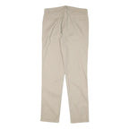 CALVIN KLEIN Mens Regular Fit Beige Cotton Blend Trousers W30 L30 Classic