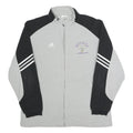 ADIDAS Mens Grey & Black Brickies Track Jacket M Polyester Zip Sportswear