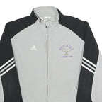 ADIDAS Mens Grey & Black Brickies Track Jacket M Polyester Zip Sportswear
