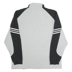 ADIDAS Mens Grey & Black Brickies Track Jacket M Polyester Zip Sportswear