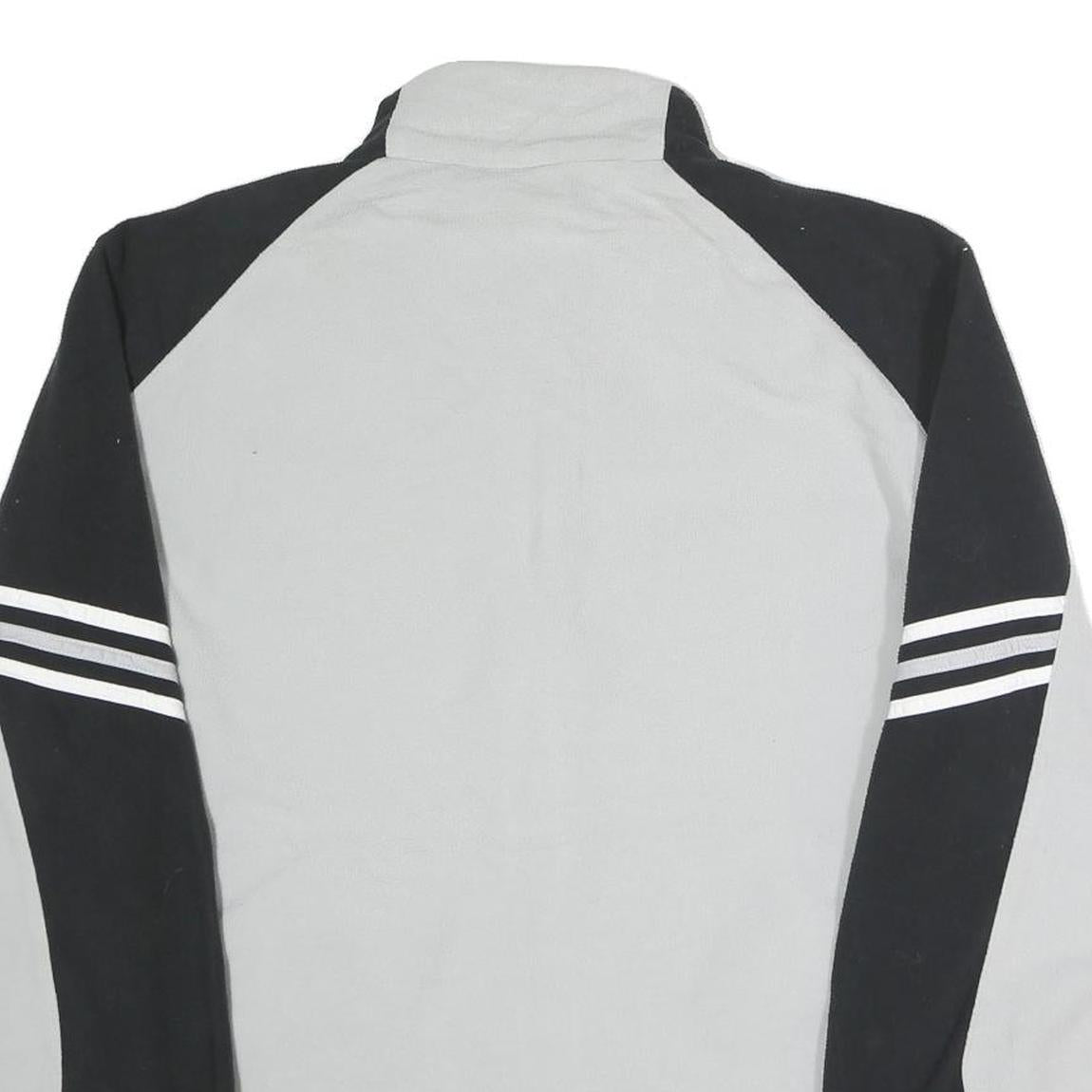 ADIDAS Mens Grey & Black Brickies Track Jacket M Polyester Zip Sportswear
