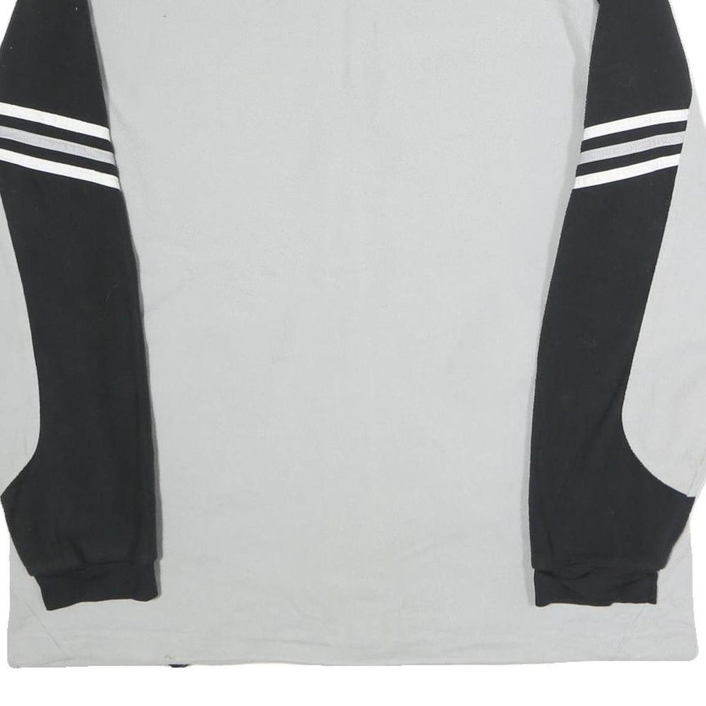 ADIDAS Mens Grey & Black Brickies Track Jacket M Polyester Zip Sportswear