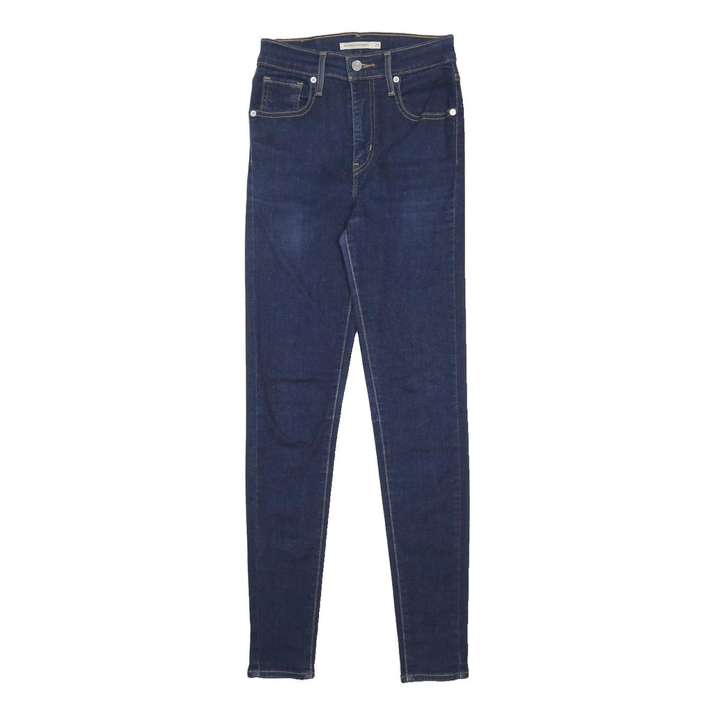 LEVI'S Mile High Womens Jeans Blue Slim Skinny Denim Medium W25 L30 Stretch