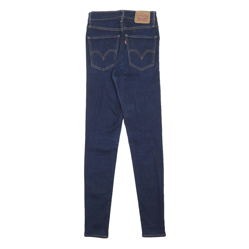 LEVI'S Mile High Womens Jeans Blue Slim Skinny Denim Medium W25 L30 Stretch