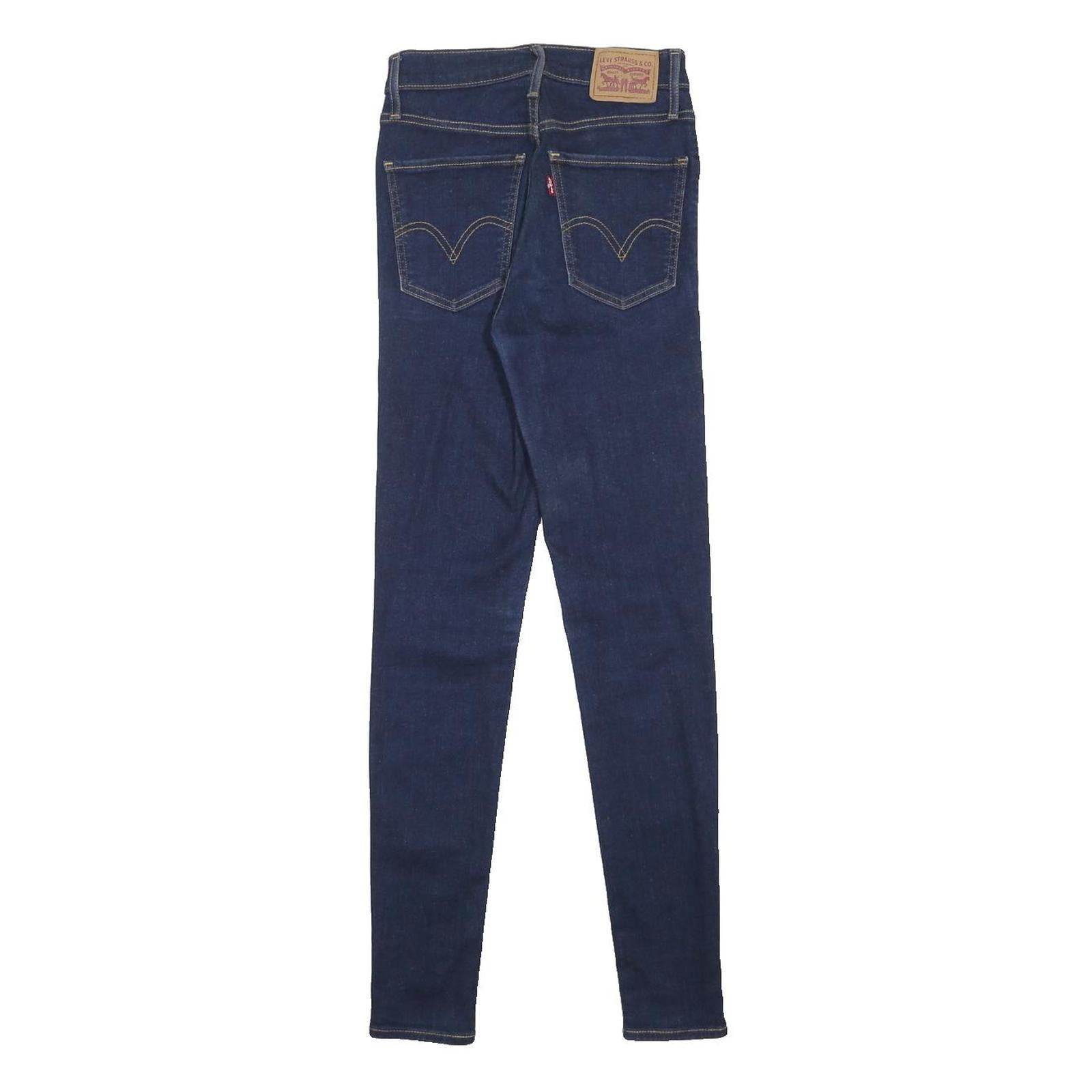 LEVI'S Mile High Womens Jeans Blue Slim Skinny Denim Medium W25 L30 Stretch