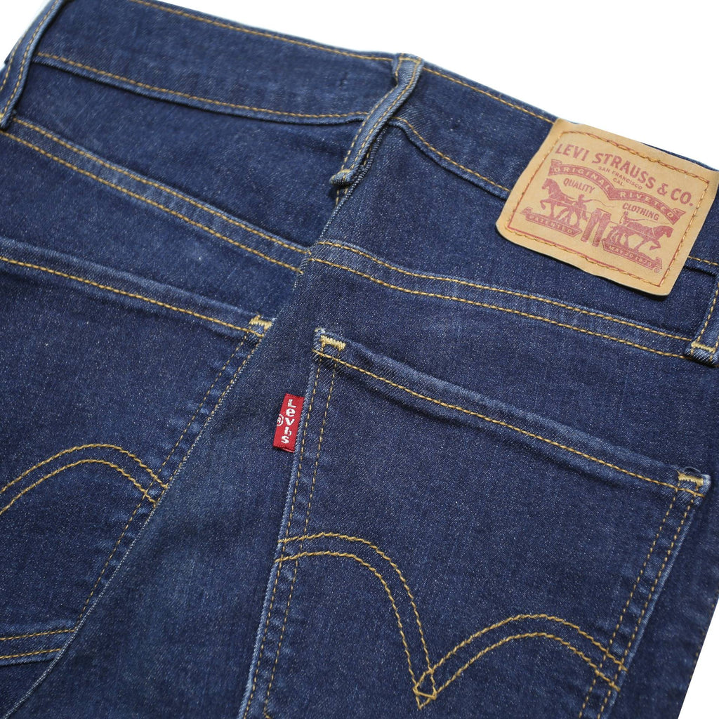 LEVI'S Mile High Womens Jeans Blue Slim Skinny Denim Medium W25 L30 Stretch