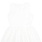 REISS Womens White Fit & Flare Polyester Sleeveless Short Dress UK 8 Elegant