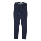 LEVI'S 720 Womens Jeans Blue Slim Skinny Denim Medium Wash W28 L30 Stretch Zip