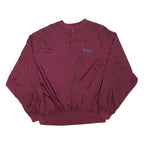 PORT COMPANY Mens Maroon Crew Neck L Sweatshirt Commercial Challenge Embroidered