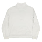 CARHARTT Womens White 1/4 Zip XL Cotton Blend Sweatshirt Pullover Casual