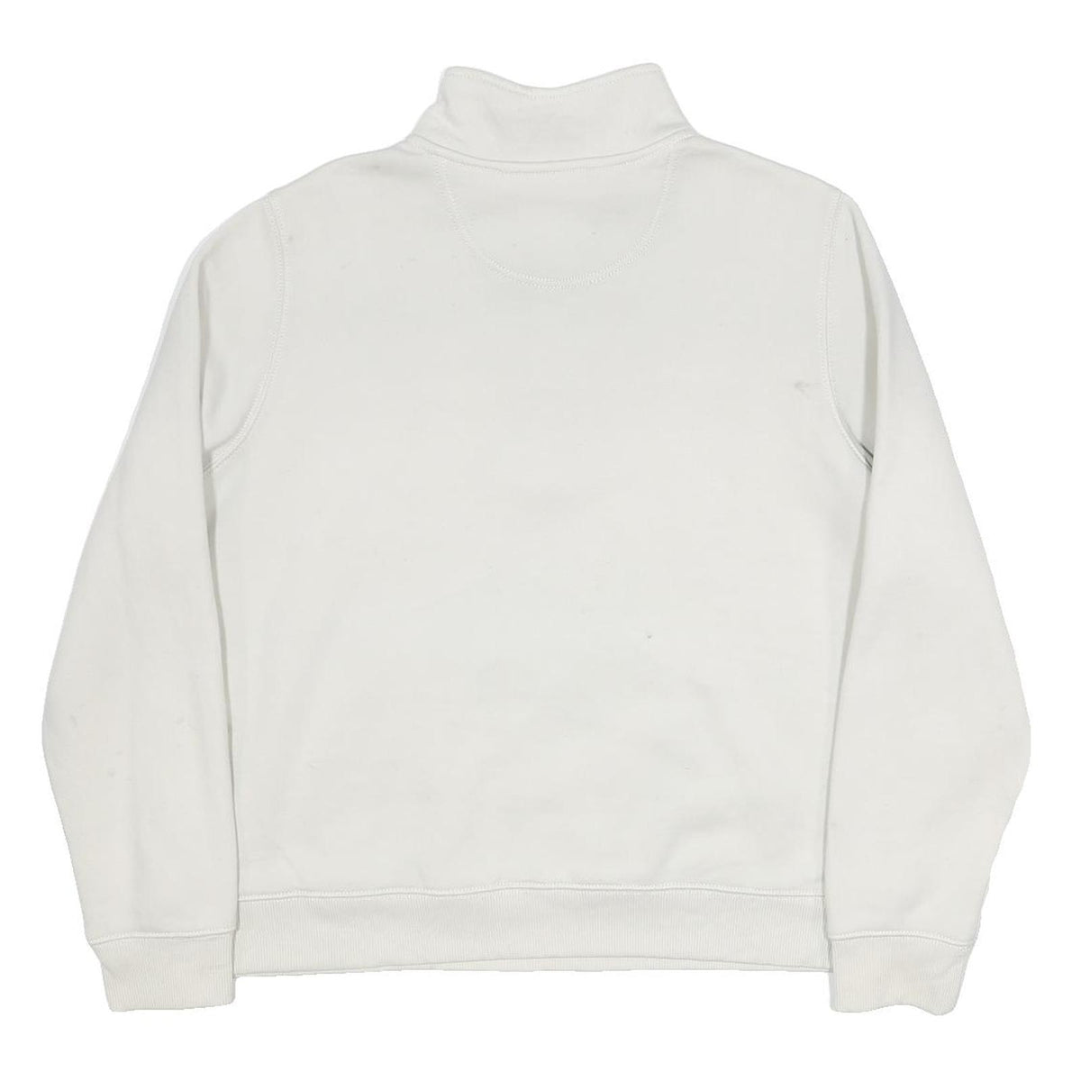 CARHARTT Womens White 1/4 Zip XL Cotton Blend Sweatshirt Pullover Casual
