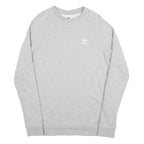 NIKE Mens Grey Cotton Blend Crew Neck S Sweatshirt Casual Lightweight