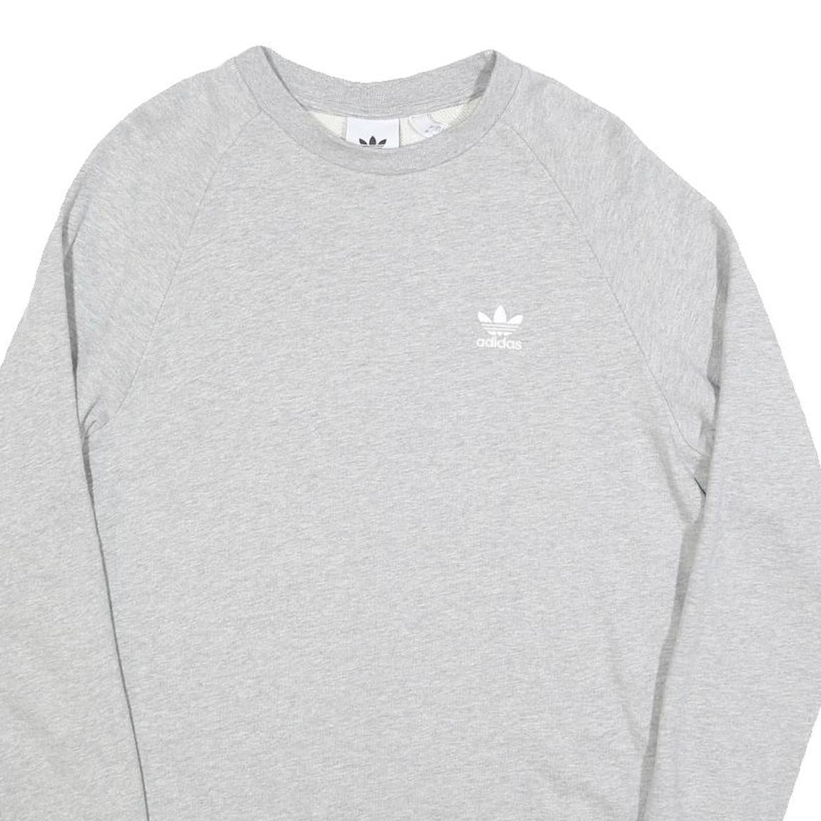 NIKE Mens Grey Cotton Blend Crew Neck S Sweatshirt Casual Lightweight