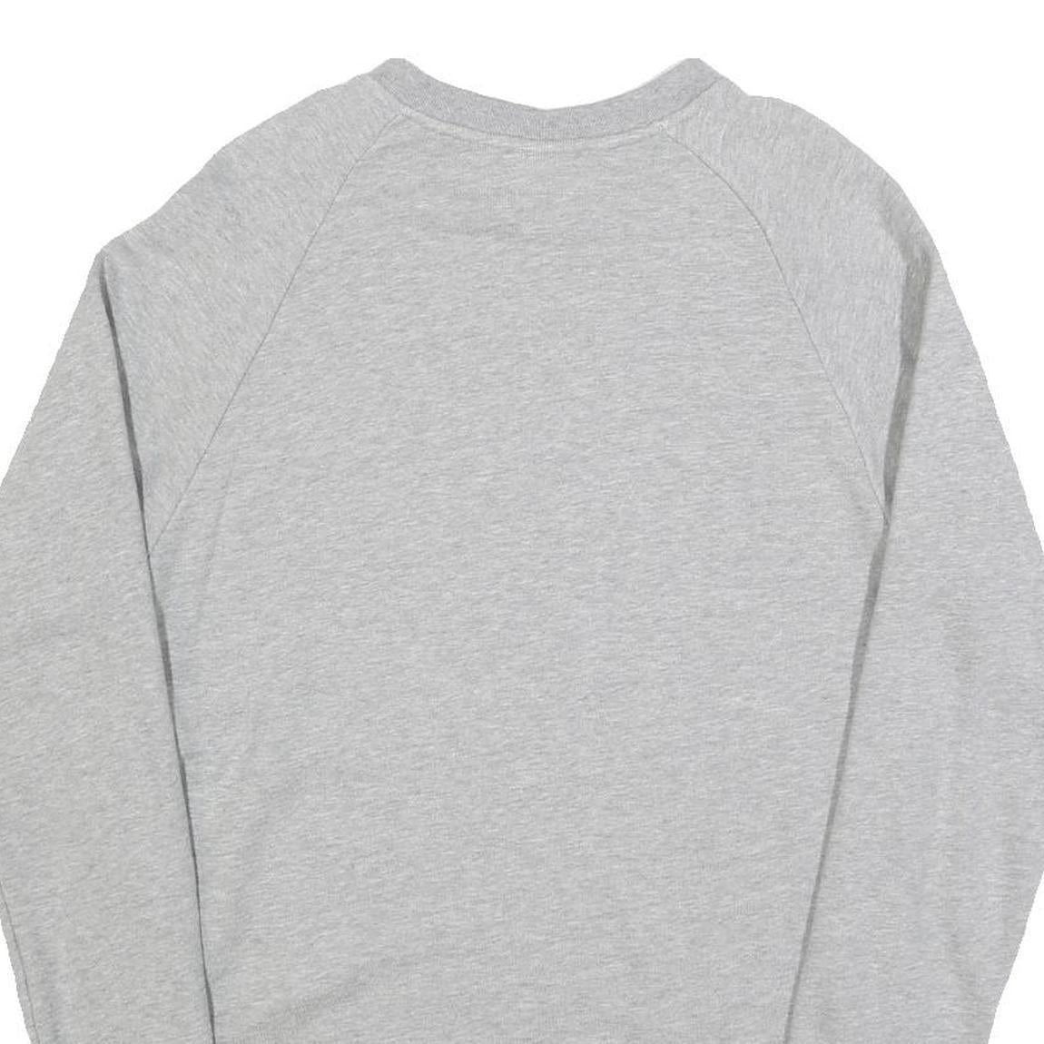 NIKE Mens Grey Cotton Blend Crew Neck S Sweatshirt Casual Lightweight