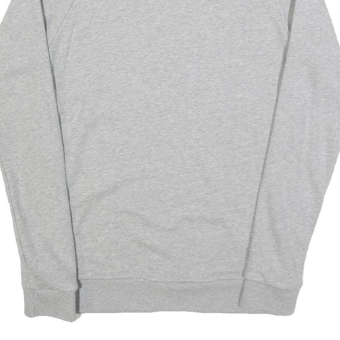 NIKE Mens Grey Cotton Blend Crew Neck S Sweatshirt Casual Lightweight