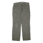 CARHARTT Mens Regular Fit Cotton Blend Green Workwear Trousers W36 L32