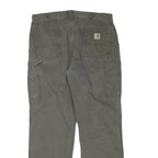 CARHARTT Mens Regular Fit Cotton Blend Green Workwear Trousers W36 L32