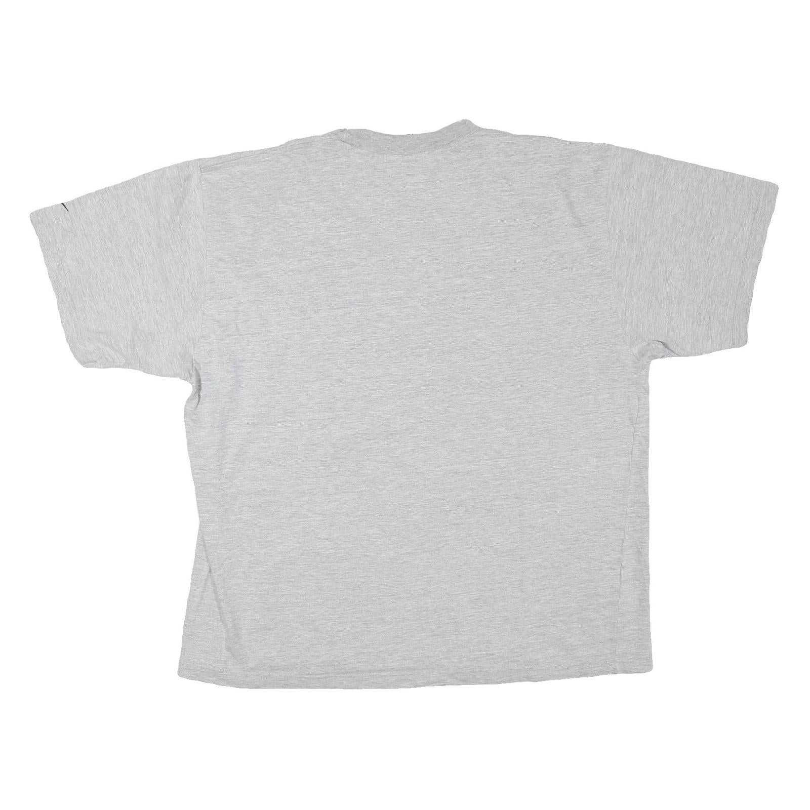 NIKE Mens Grey T-Shirt XL Short Sleeve Crew Neck Cotton Blend Logo