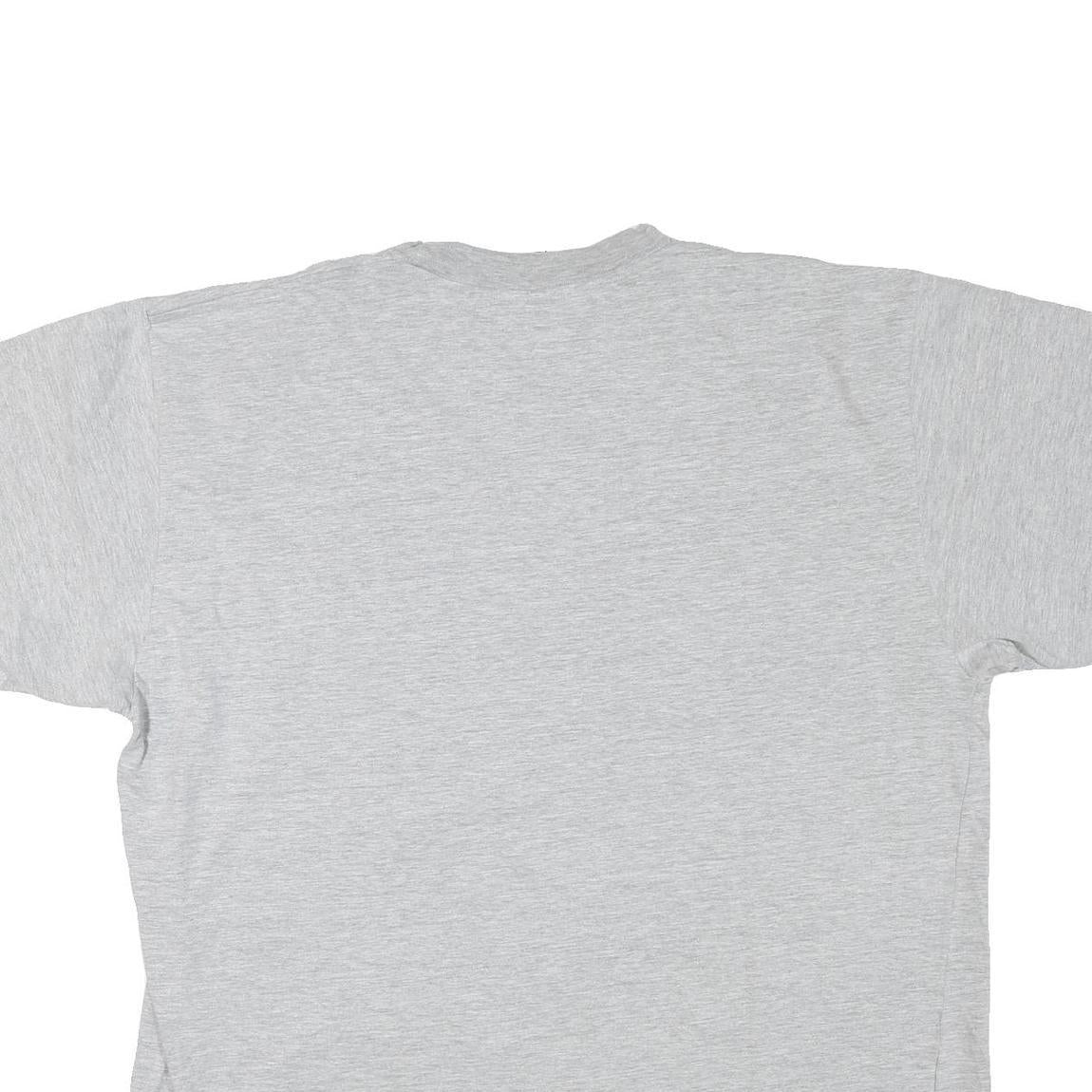 NIKE Mens Grey T-Shirt XL Short Sleeve Crew Neck Cotton Blend Logo