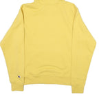 CHAMPION Mens Yellow Pullover Hoodie S Cotton Blend Casual Sweater