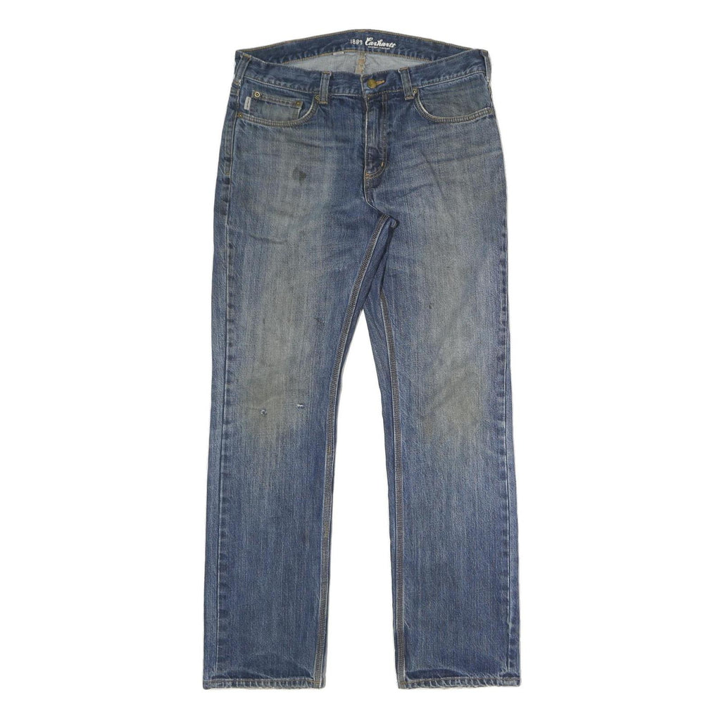 CARHARTT Mens Jeans Blue Regular Straight Denim Medium W36 L32 Classic Workwear