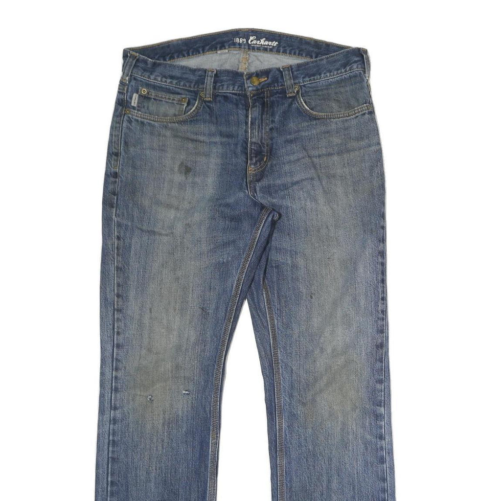 CARHARTT Mens Jeans Blue Regular Straight Denim Medium W36 L32 Classic Workwear