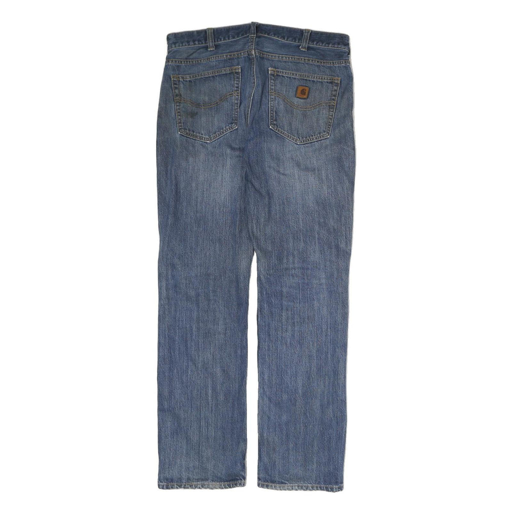 CARHARTT Mens Jeans Blue Regular Straight Denim Medium W36 L32 Classic Workwear