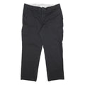 DICKIES Mens Cotton Blend Black Regular Straight Leg Trousers W42 L32 Industrial