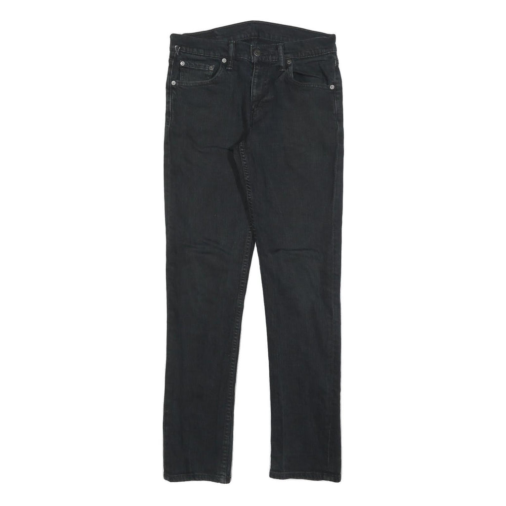 LEVI'S Mens Jeans Black Slim Skinny Denim W30 L32 Classic Zip Cotton Blend