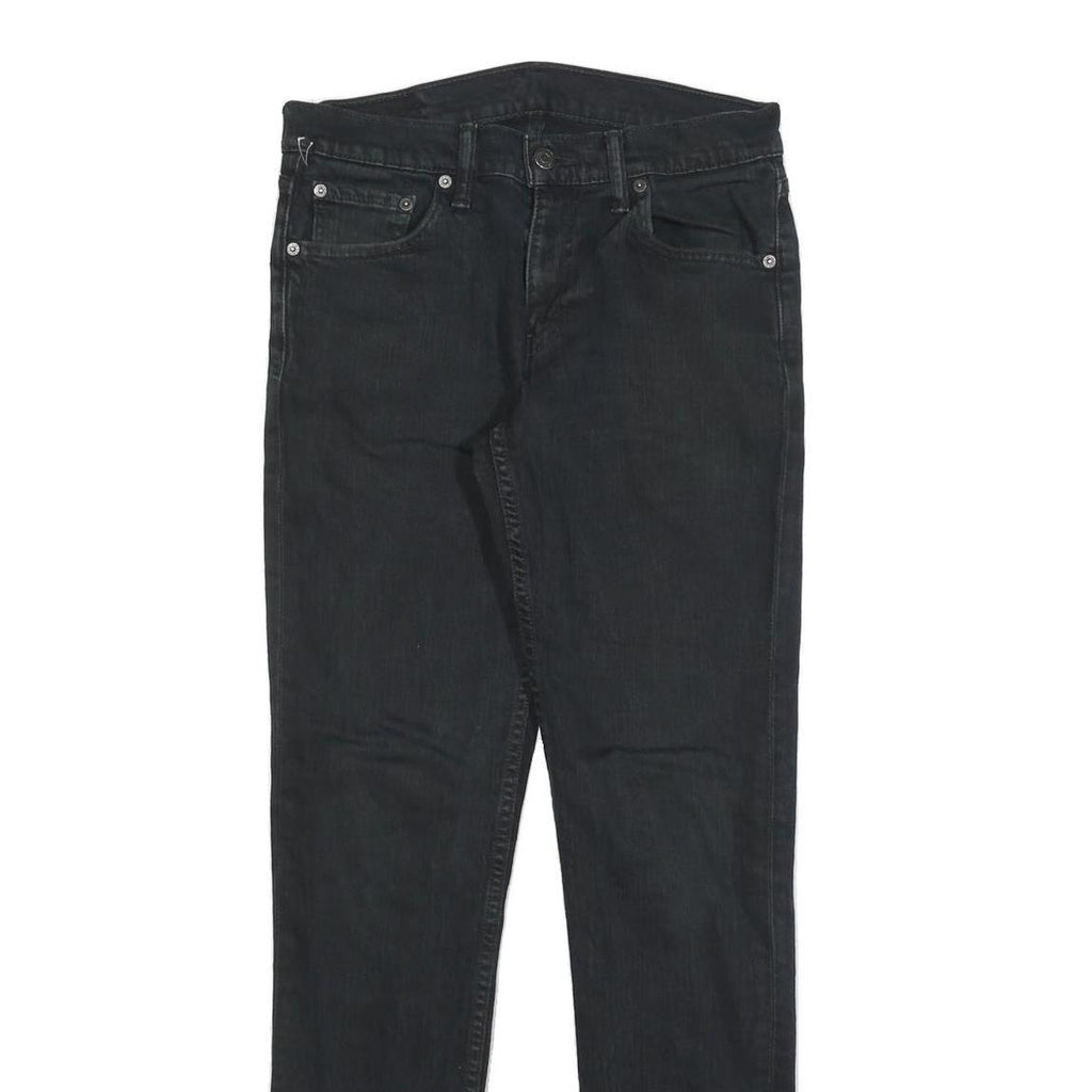 LEVI'S Mens Jeans Black Slim Skinny Denim W30 L32 Classic Zip Cotton Blend
