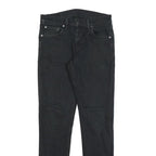 LEVI'S Mens Jeans Black Slim Skinny Denim W30 L32 Classic Zip Cotton Blend
