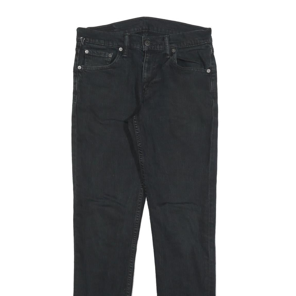 LEVI'S Mens Jeans Black Slim Skinny Denim W30 L32 Classic Zip Cotton Blend
