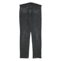 LEVI'S 511 Slim Mens Black Slim Jeans Denim Medium W32 L29 Zip Cotton Blend