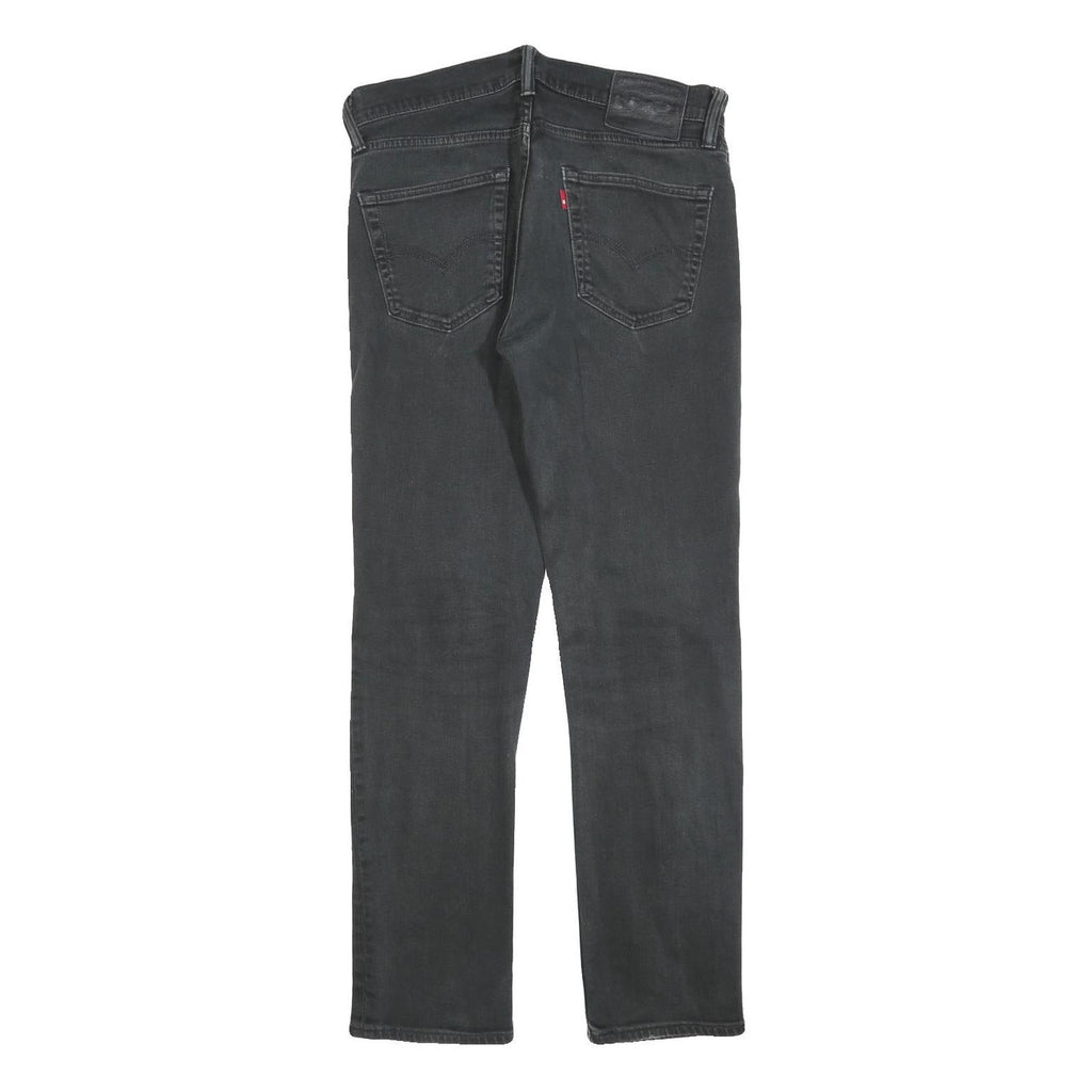 LEVI'S 511 Slim Mens Black Slim Jeans Denim Medium W32 L29 Zip Cotton Blend