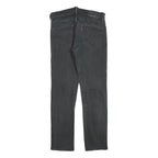 LEVI'S 511 Slim Mens Black Slim Jeans Denim Medium W32 L29 Zip Cotton Blend