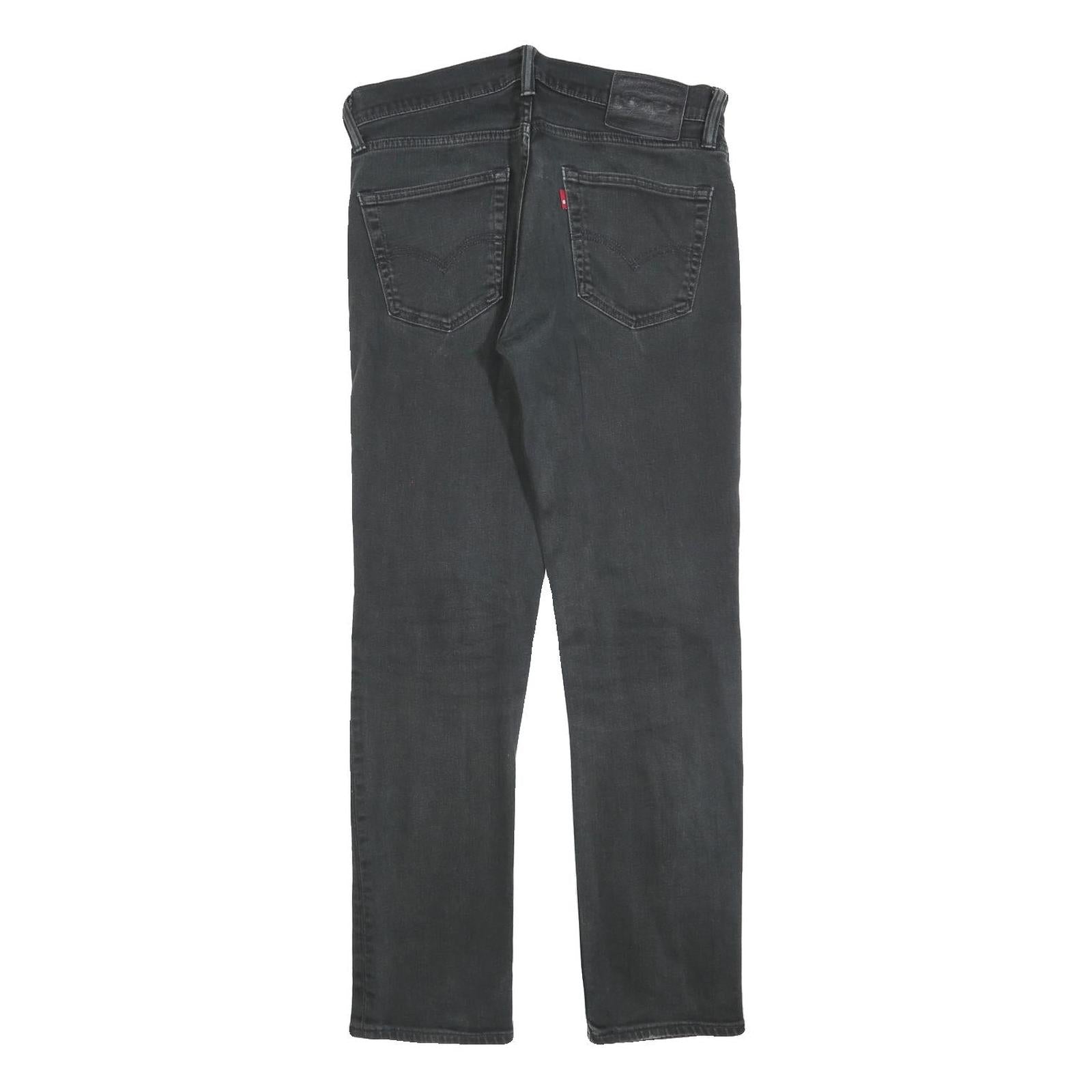 LEVI'S 511 Slim Mens Black Slim Jeans Denim Medium W32 L29 Zip Cotton Blend