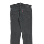 LEVI'S 511 Slim Mens Black Slim Jeans Denim Medium W32 L29 Zip Cotton Blend