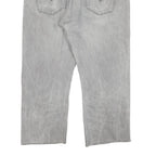 LEVI'S 501 Mens Jeans Grey Regular Straight Denim Light W36 L23 Button Closure