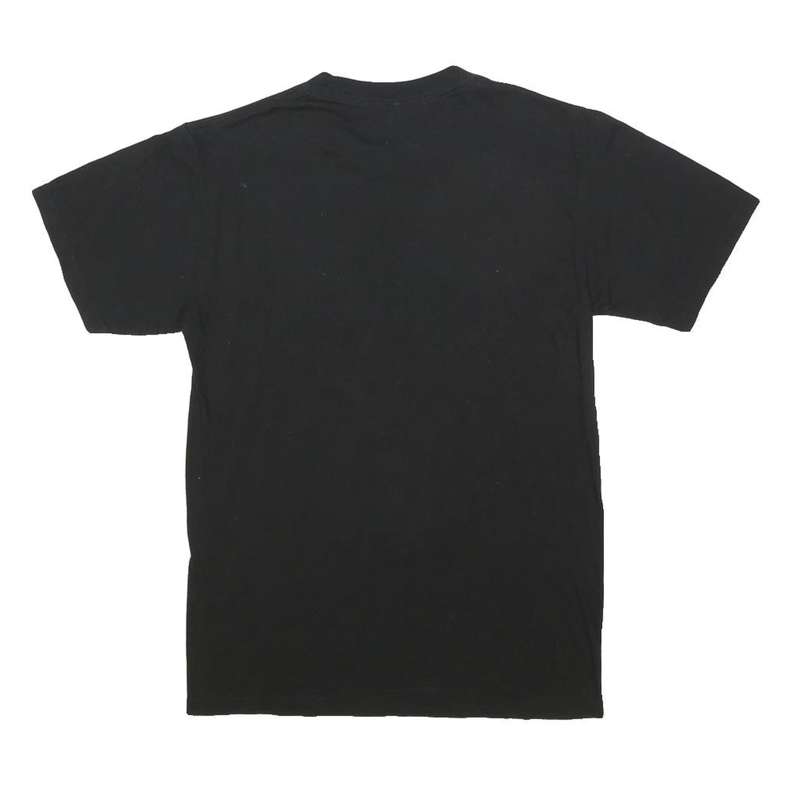 2PAC Mens Black 2PAC Graphic T-Shirt S Short Sleeve Crew Neck Cotton Blend