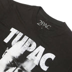 2PAC Mens Black 2PAC Graphic T-Shirt S Short Sleeve Crew Neck Cotton Blend